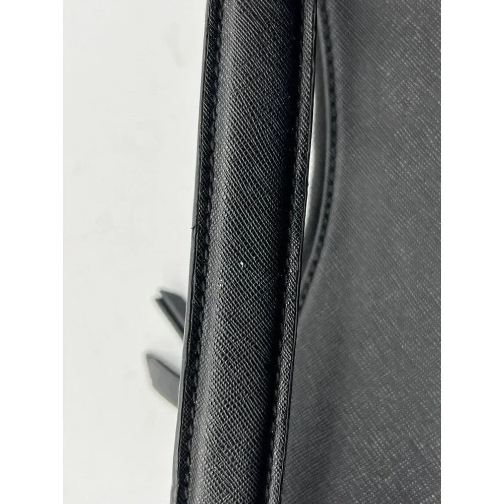 Nine West Black Purse Shoulder Double Zipper Organizer Bag - Picture 4 of 6